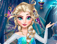 Jeu Nouvelle coiffure pour Elsa reine des neiges