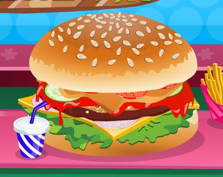 Jeu Decoration d un hamburger