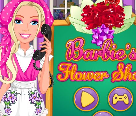 Jeu Barbie au magasin de fleur