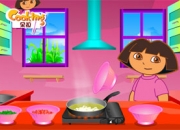 Jeu Dora cuisine un met chinois