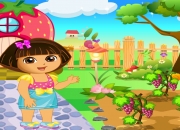 Jeu Dora décore son entrée et son jardin