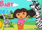 Jeu Dora et les bébés zebres