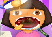 Jeu Nettoyage de la bouche de Dora