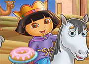 Jeu Dora puzzle royaume