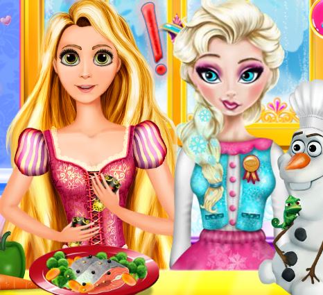 Jeu Desastre culinaire d Elsa et Raiponce