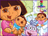 Jeu Puzzle Dora la maman