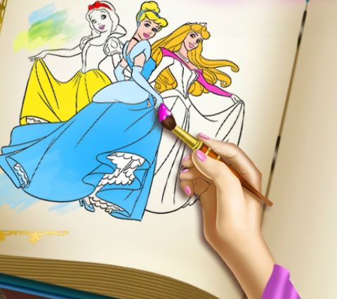 Jeu Livre a coloriage de princesse