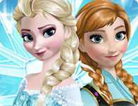 Jeu Habillage de Anna et Elsa reine des neiges