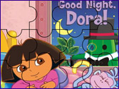 Jeu Puzzle Dora fait dodo