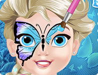 Jeu Maquillage papillon pour bebe Elsa