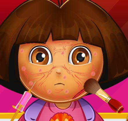 Jeu Soin pour le visage de Dora