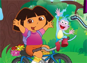 Jeu Dora en bicyclette