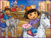 Jeu Puzzle Dora la reine