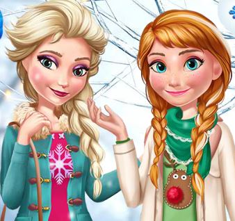 Jeu Elsa et Anna tendance d hiver