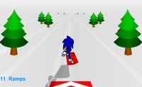 Jeu Sonic 3d snowboarding
