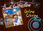 Jeu Colorier Dora et Diego