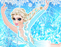 Jeu Patin sur glace avec Elsa reine des neiges