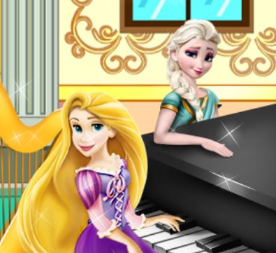Jeu Elsa et Raiponce concours de piano