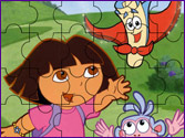 Jeu Puzzle Dora et la Carte