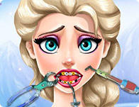 Jeu Elsa reine des neiges au dentiste