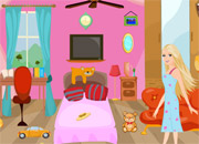 Jeu Barbie décore sa chambre