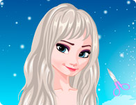 Jeu Transformation coiffure pour Elsa reine des neiges