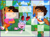 Jeu Puzzle Diego et Dora