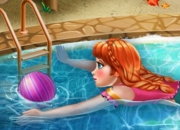 Jeu Anna nage dans la piscine
