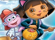Jeu Dora Halloween 2013 Carte