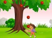 Jeu Dora attrape les pommes