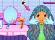 Jeu Dora au salon de coiffure
