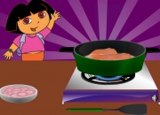 Jeu Dora cuisine un délicieux poulet