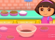 Jeu Dora cuisine un gâteau pour pâque