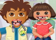 Jeu Dora et Diego au dentiste