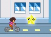 Jeu Dora fait du vélo en ville
