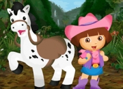 Jeu Dora habille son poney