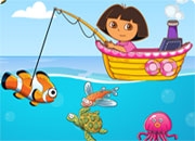 Jeu Dora à la pêche