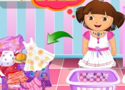 Jeu Dora lave les vêtements