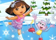 Jeu Dora patine avec Babouche