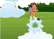 Jeu Dora saute sur les nuages
