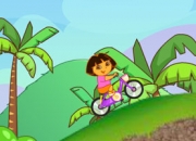 Jeu Dora sur son vélo