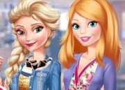 Jeu Elsa et Barbie Rendez-vous