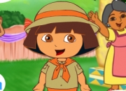 Jeu Habille Dora avec sa famille