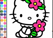 Jeu Super Hello Kitty coloriage